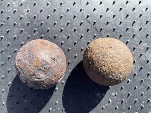 Grape Shot Civil War 2-1/4" Cannon Ball - From SW Missouri