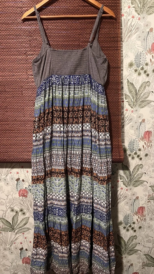 Maxi Vestido para Mujer Lilka Anthropologie Mendocino Boho Talla Grande Pequeño Foto 2 de 4