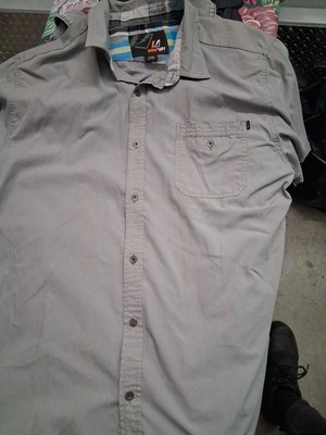 Amplify Men s Shirt 100% Cotton Long Sleeve Button-Front XL