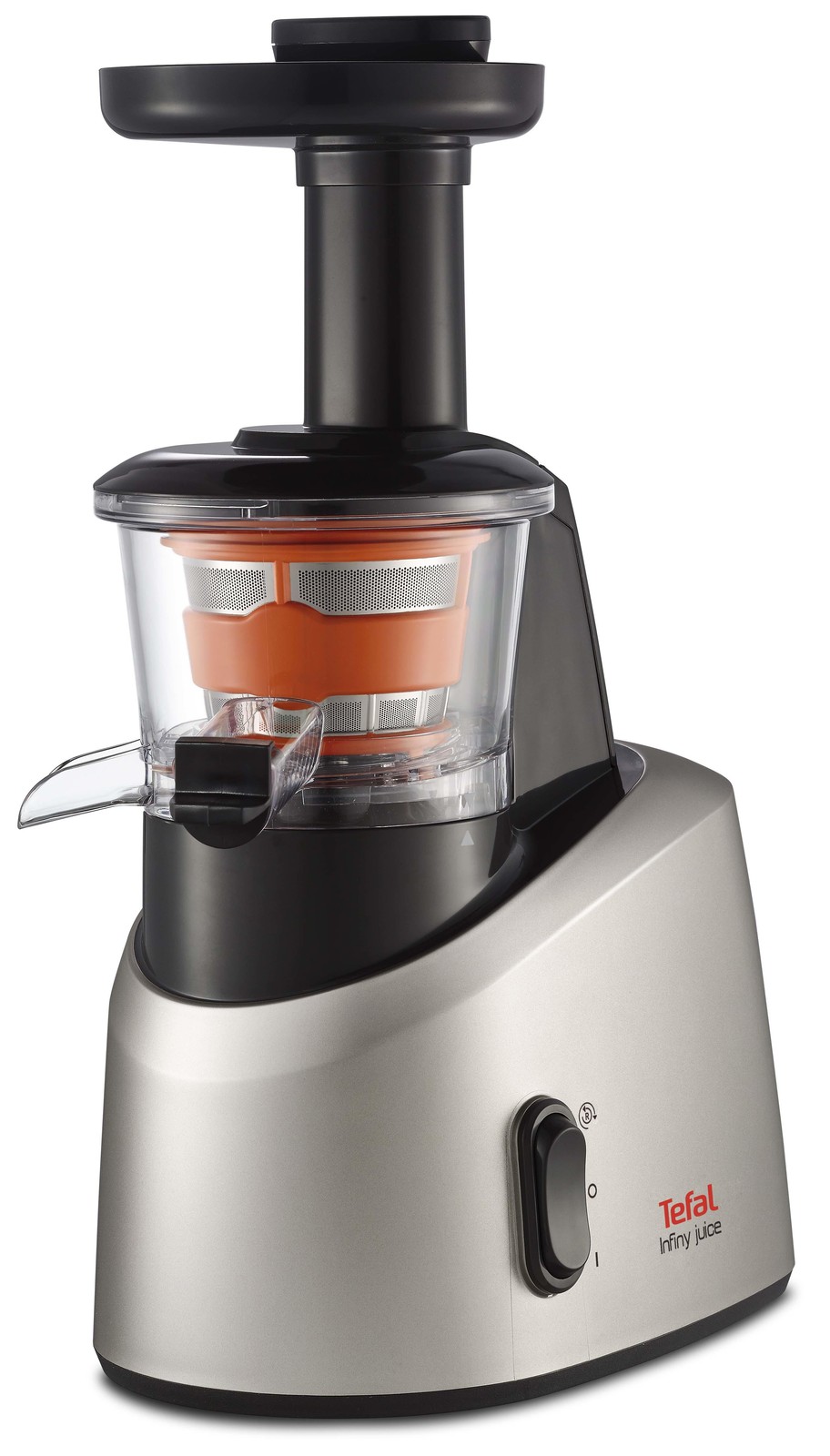 Tefal Infiny Juice ZC255B Juice extractor 200 W Grey, Silver