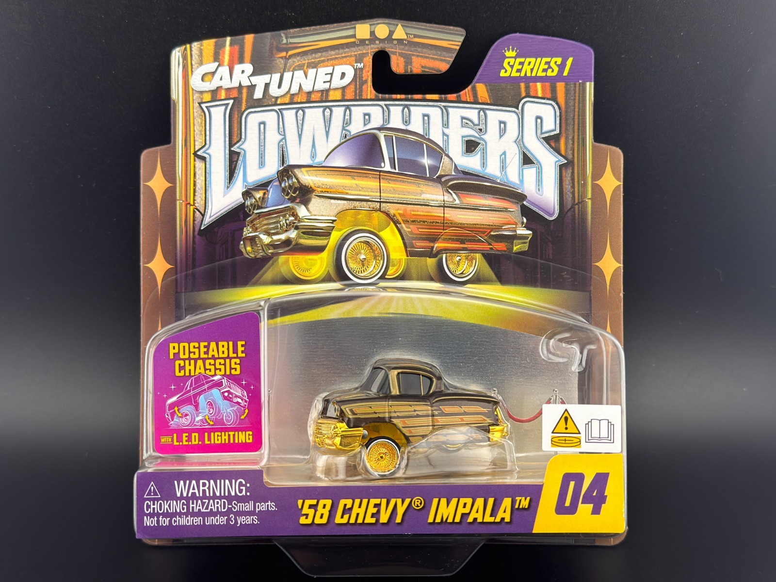 CarTuned 58 Chevy Impala Black Series 1 Lowriders LED Glow #04 ...