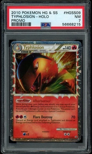 Typhlosion #HGSS09 HGSS Black Star Promo Pokemon 2010 PSA 7