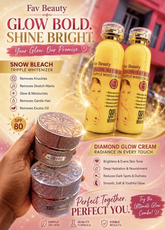 Fav Beauty Glow Cream Face cream and oil 2 in 1 set please Let me know thecolor