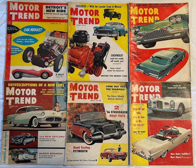 Motor Trend Magazine 1954 - 1963 Lot of 16