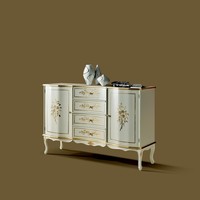 Italienische Holz MöBel Design Luxus Kommode Schrank Sideboard Konsole Barock