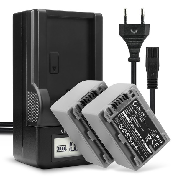 2X Akku FüR Sony DCR-DVD703 DCR-HC65 DCR-DVD92 DCR-DVD205 1360Mah + LadegeräT-image