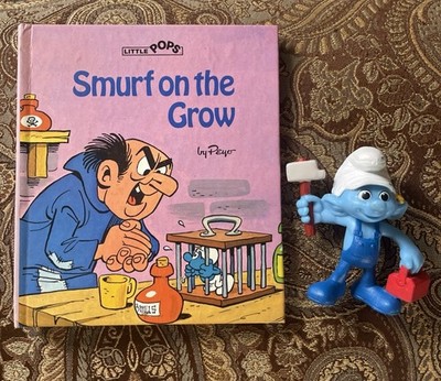 Smurf Gargamel / Smurf on the Grow Little Pops Book with Smurf Figurine.