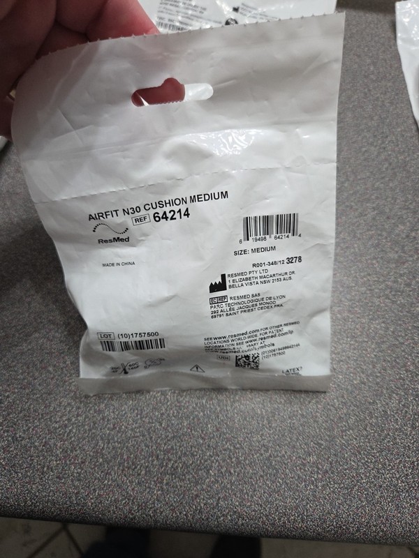 ResMed Air Fit N30 Medium Cushion For Replacement 64214