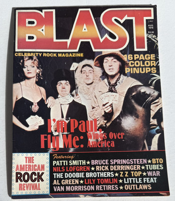 BLAST CELEBRITY ROCK Magazine PAUL McCARTNEY& WINGS Aug 1976 Springsteen Beatles