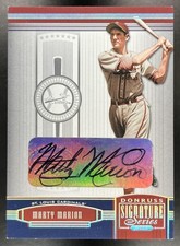 Marty Marion 2004 Donruss Baseball Timelines Boys of Summer Auto #2