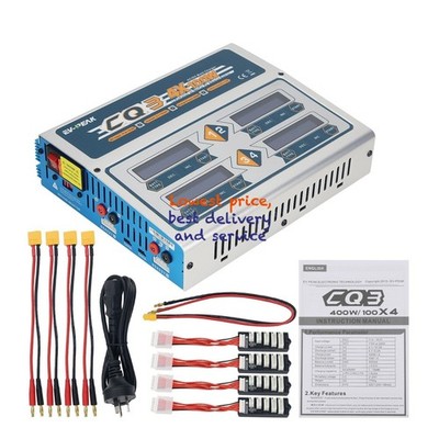 EV-PEAK CQ3 100W 10A 1-6S Battery Balance Charger f/ LiPo LiFe NiMH NiCd Battery