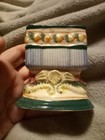 Vintage Table Top Tobacco Cigarette Holder Match Japan Shell Animal Fish Figure — photo 1