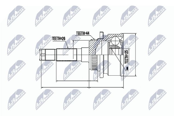 Original NTY Gelenksatz Antriebswelle NPZ-MZ-041 FüR Ford Mazda-image