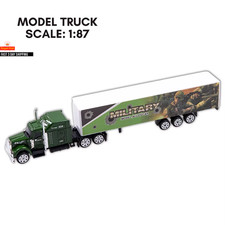 Model Truck HO Scale 1:87 Diecast Container Alloy Car for Train Scene Decoration