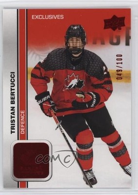 2023 Team Canada Juniors Men's U-18 Exclusives 49/100 Tristan Bertucci #37 1k07