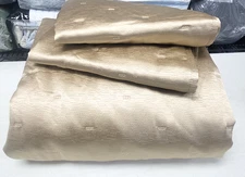 Hotel Collection Glint Full / Queen Quilted  Coverlet  and two Shams Gold