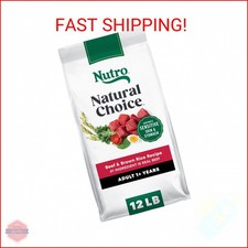Nutro Natural Choice Adult Dry Dog Food, Beef and Brown Rice Recipe, 12 lbs.