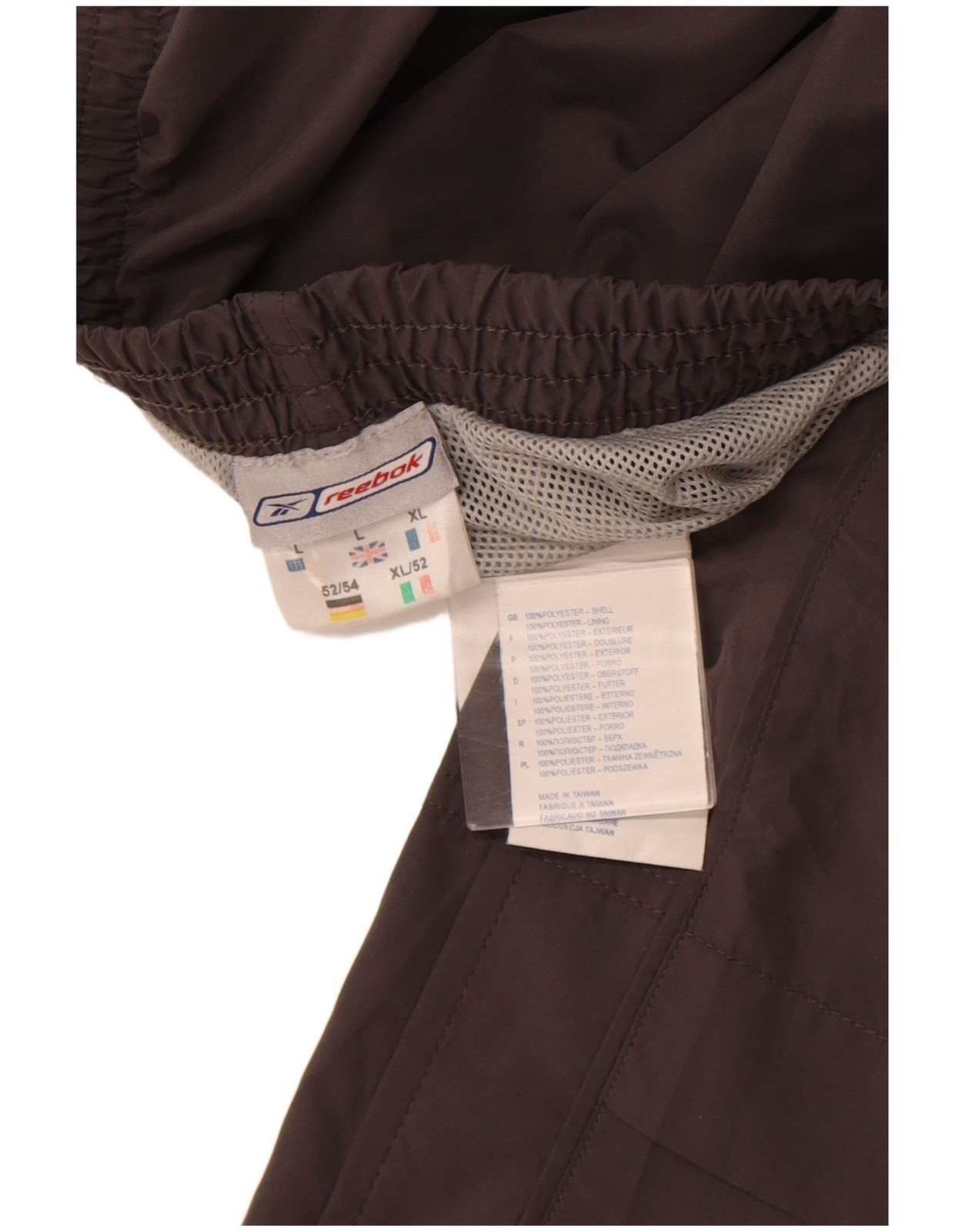 REEBOK Mens Tracksuit Trousers Large  Grey Polyester CC11 thumbnail 3