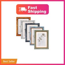 Fixwal 5x7 Picture Frame Set of 5 with Tempered Glass, Multicolor  Premium P...