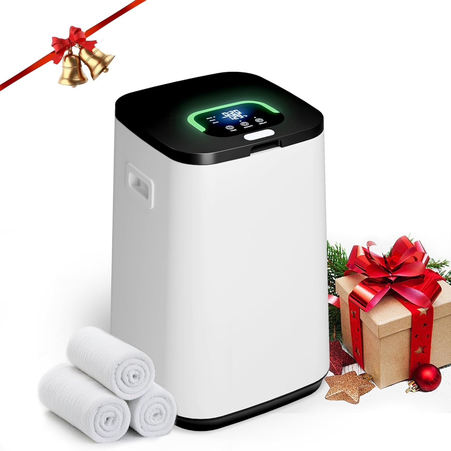 25L Bathroom Towel Warmer with 24-Hour Timer for Cozy Warmth