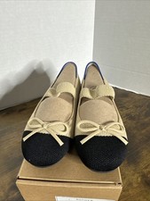 Rothy s Kids The Kids Bow Mary Jane Cream Captoe Size 3 Style 273-003 New