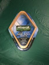 New Mizerack Solid Wood Nine Ball Pool Billiards Rack 2 1/4  Billard Balls