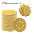 Versatile 125mm Sanding Discs for Woodworking and Metal Polishing Pack of 20
