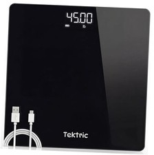 Digital Bathroom Scale for Body Weight - Rechargeable Weight Scale for People