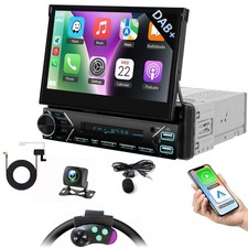 KAM Autoradio Bluetooth 1 Din 7" Bildschirm IPS Touchscreen Apple Carplay DAB+