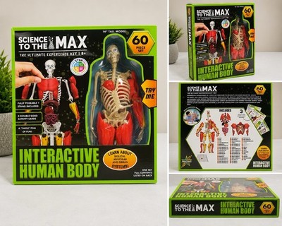 Science To The Max Interactive Human Body STEM Kit 60 Piece Set 14  Model NIB