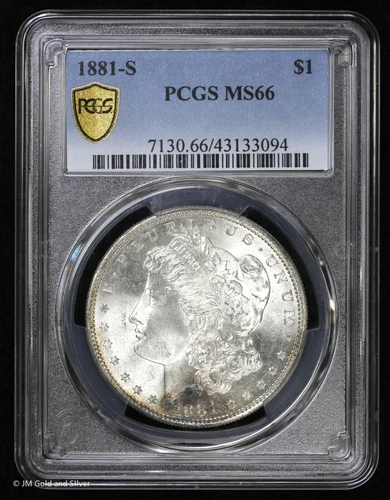 1881-S $1 Morgan Silver Dollar PCGS MS 66 | Uncirculated UNC BU