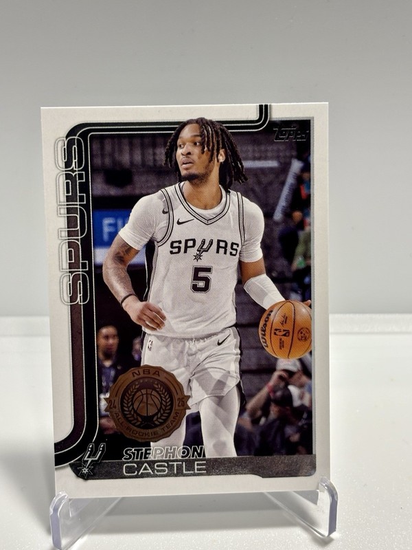 2025-26 Topps Flagship Basketball Stephon Castle-#197. San Antonio Spurs
