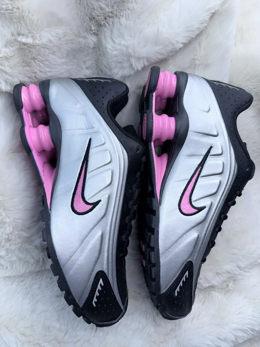 Nike Shox R4 Black Metallic Silver W for sale | eBay