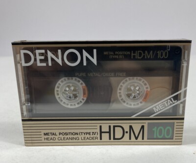 Denon HD-M 100 Type IV Metal Position Blank Cassette Tape NEW SEALED