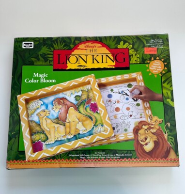 The Lion King Magic Color Bloom RoseArt Disney Vintage