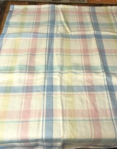 plaid baby blanket