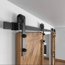 8.2-11.6FT Sliding Barn Wood Door Hardware Closet Track Kit For Single/Double