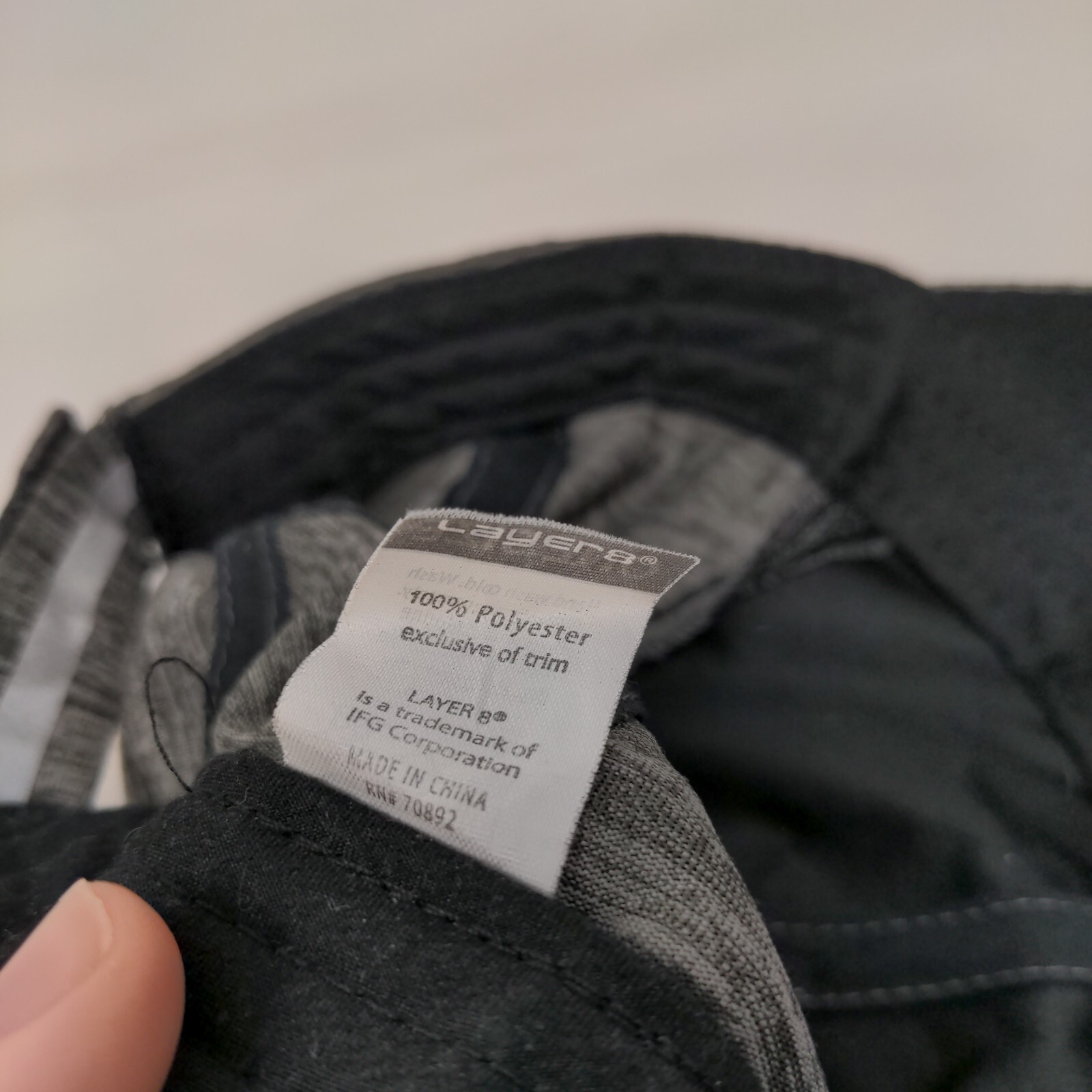 Layer8 Strapback Hat Gray One Size Adjustable Bre… - image 7