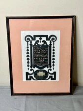 Original Lithographed Poster by Will Bradley Ault and Wilborg - Framed