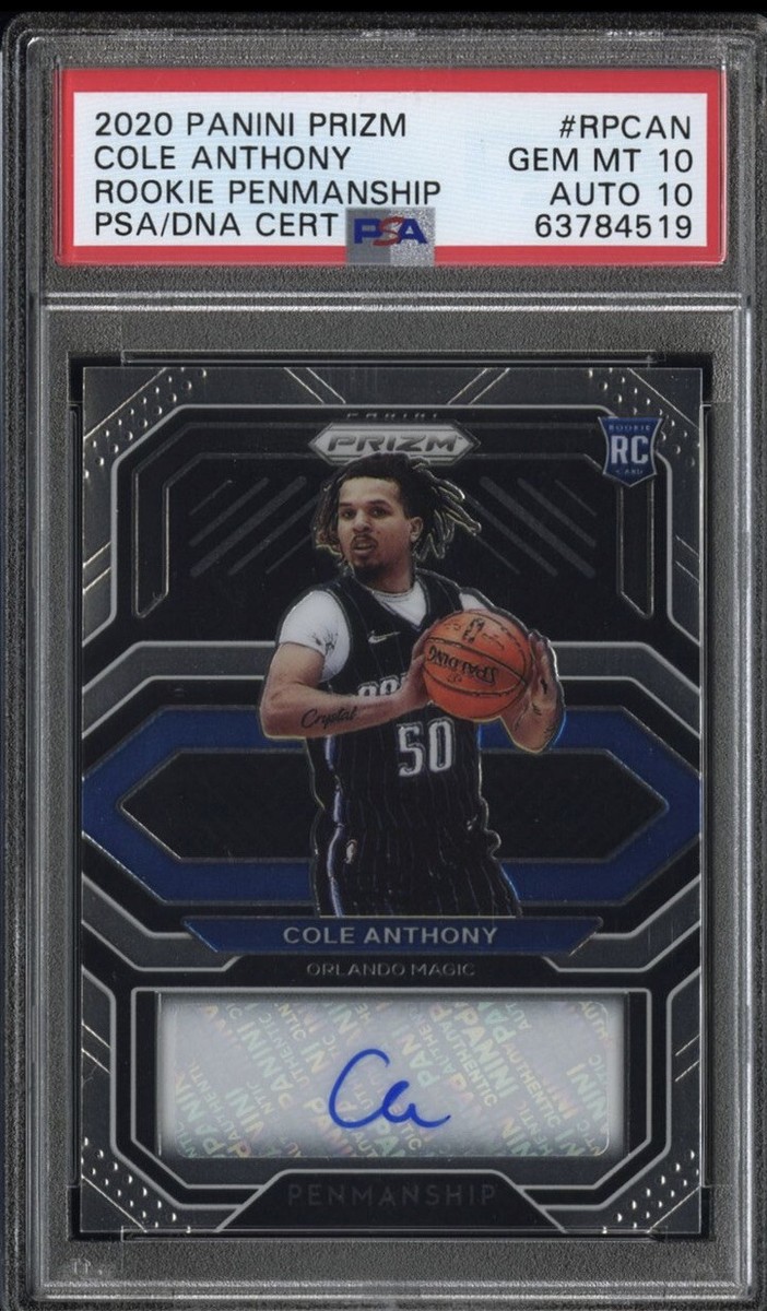 2020-21 Panini Prizm Penmanship Cole Anthony RC Rookie AUTO Magic