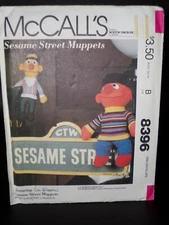 🌻 1983 McCALL'S #8396 / #673 - Sesame Street MUPPETS - BERT & ERNIE PATTERN FF