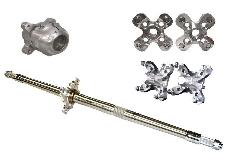 Lonestar Axcalibar Axle + Sprocket Front Rear Brake Hubs Honda TRX450R