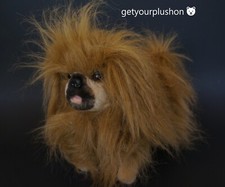 HANSA CREATION REALISTIC PEKINGNESE BROWN DOG PLUSH 2015