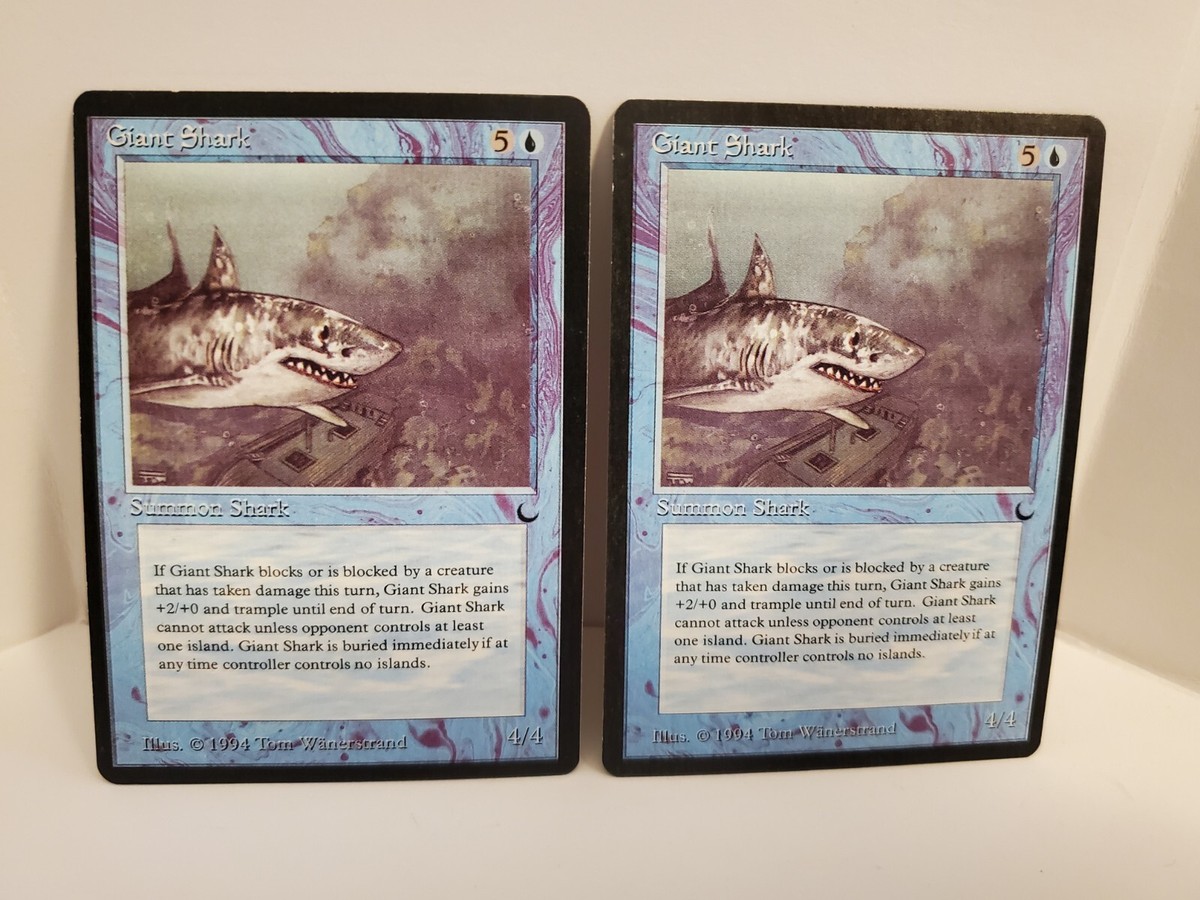 Giant Shark Vintage 1994 MTG The Dark Blue Creature Magic the Gathering Card NM | eBay Giant Shark Vintage 1994 MTG The Dark Blue Creature Magic the Gathering Card NM | eBay