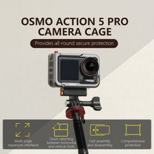 Metal Multi-Function Expansion Adapter for Sports Cameras for DJI ACTION 5 PRO