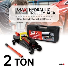 2-Ton Hydraulic Trolley Jack with Case for Home and Workshop Vehicle Maintenance