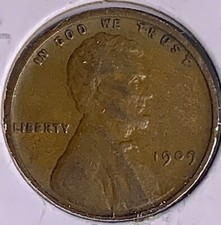 1909 P LINCOLN WHEAT CENT FINE CONDITION  - SN923