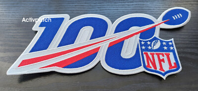 NFL Football 100th years Anniversary 2019 logo Patch Jersey huge 10'' Aufnäher