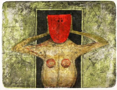 Red Mask Rufino Tamayo 1931 Mexican Modernist Symbolic Nude Art Print