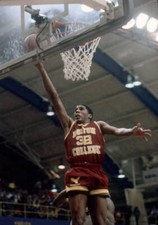 Dominic Pressley of the Boston College Eagles goes for a layup d- 1984 Old Photo